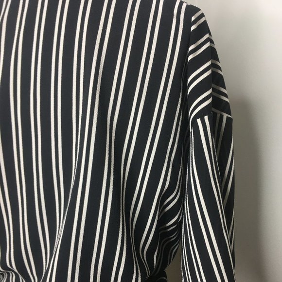 Lock & Key - Black and White Wrap Cardigan - M - Picture 7 of 9